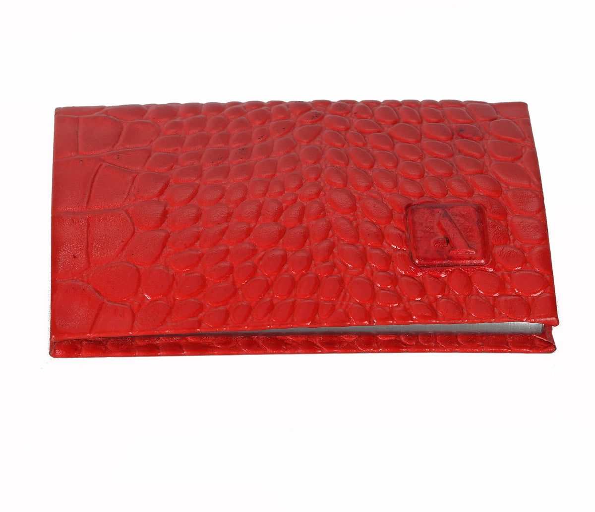 Metal Body Credit, Visiting Card Case Bounded-Red