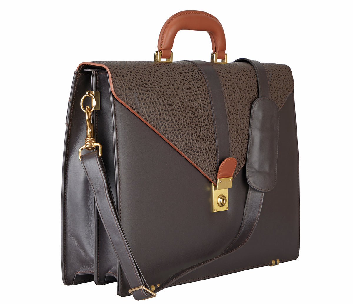 Dwayne Laptop, Portfolio Bag - Brown