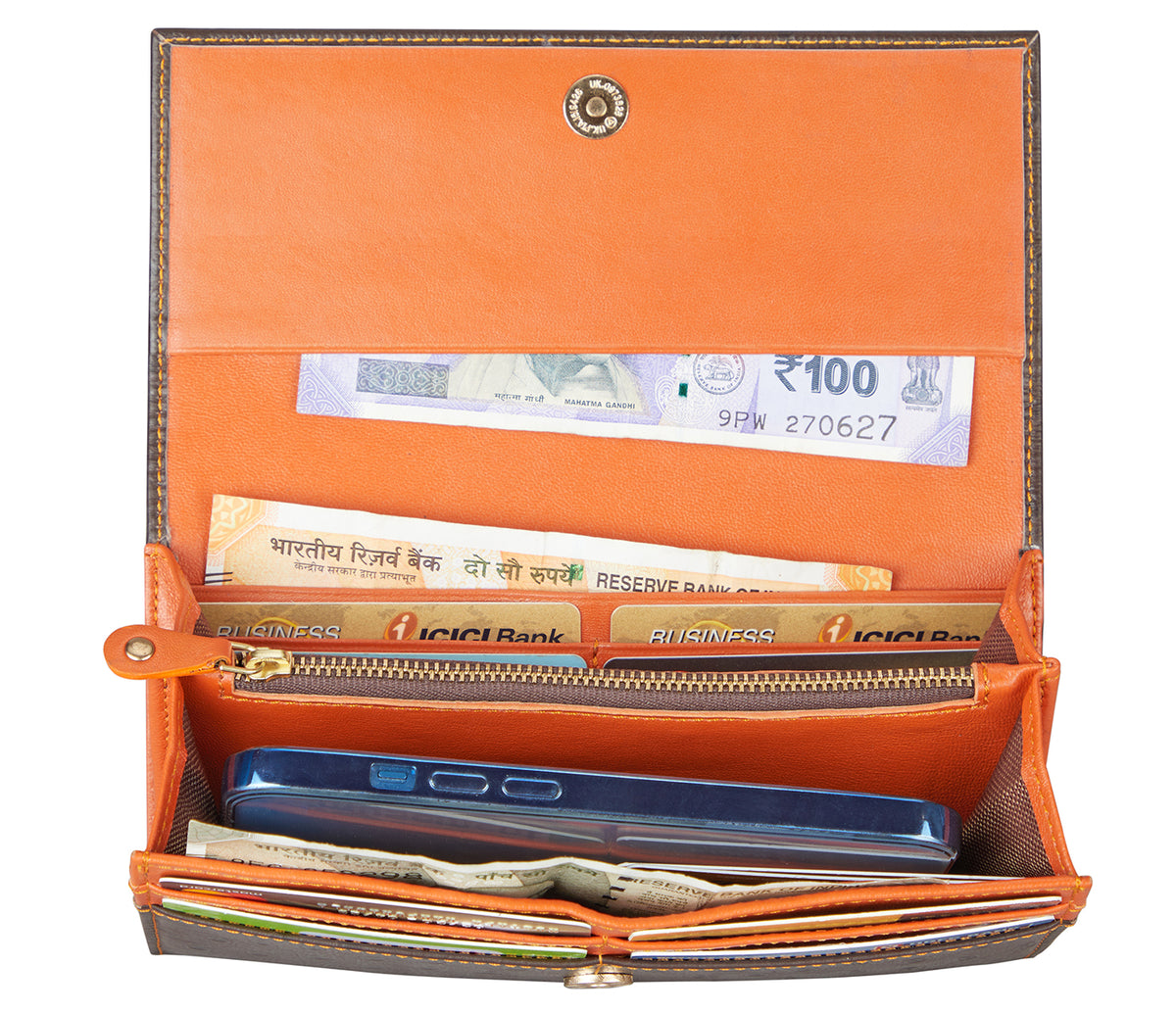 Imala Womens Wallet - Brown