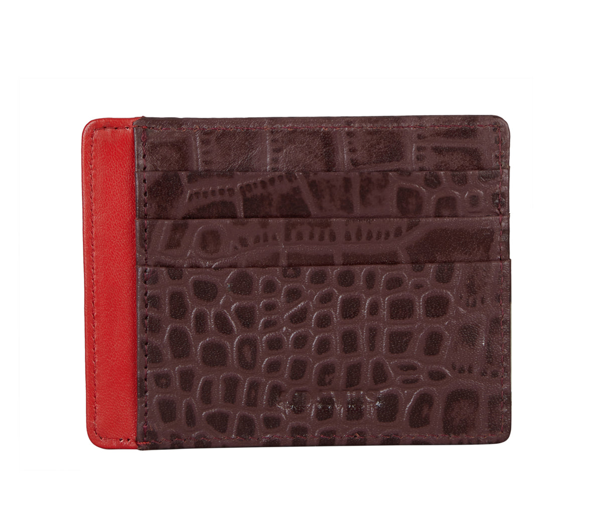 Credit and Business Card Case  - Wine