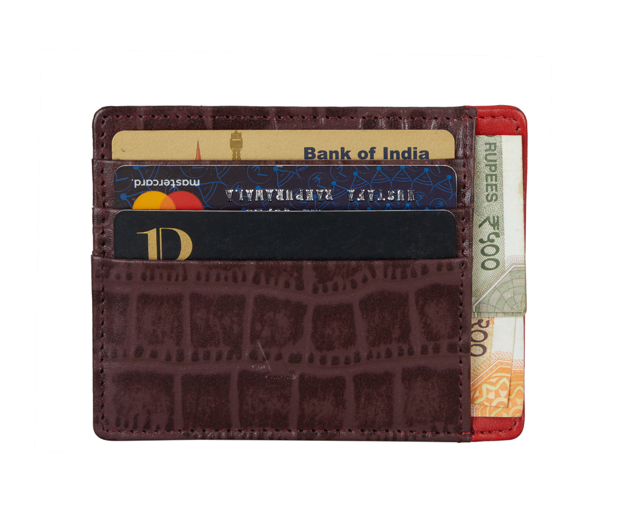 Credit and Business Card Case  - Wine