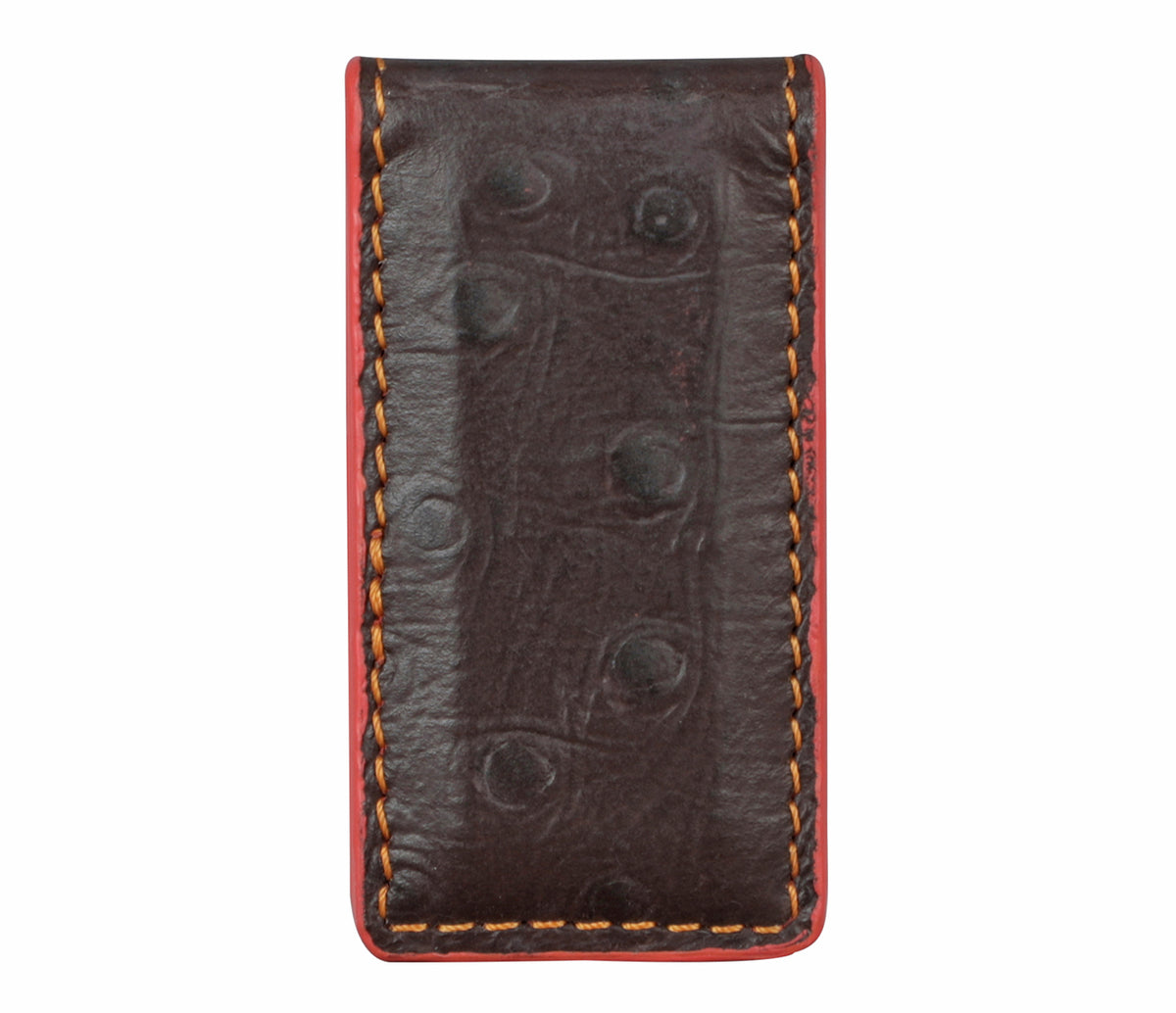 Magnetic Money Clip And Card Holder - Brown