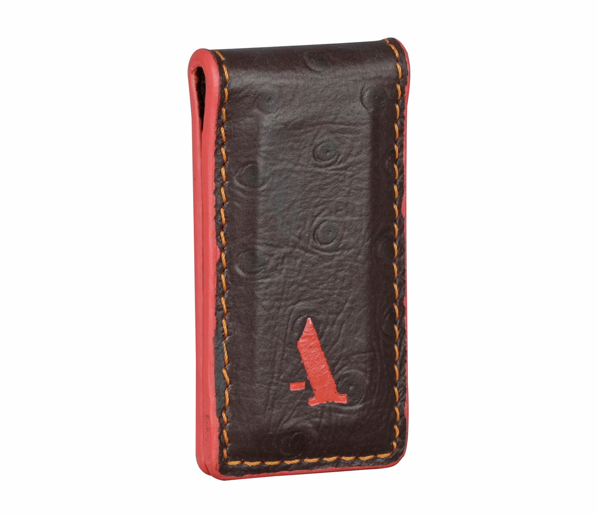 Magnetic Money Clip And Card Holder - Brown