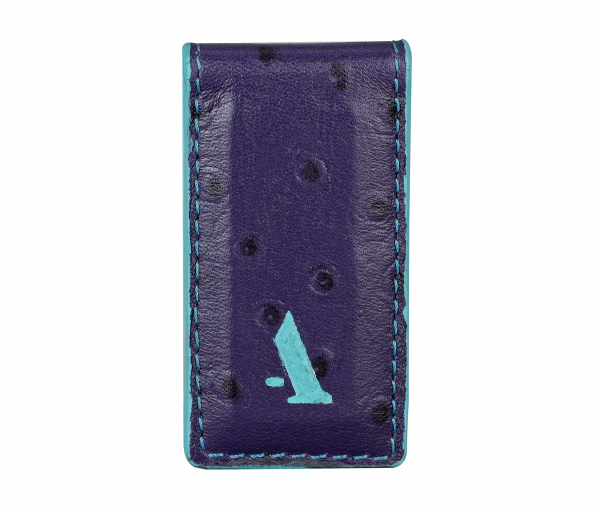 Magnetic Money Clip And Card Holder - Purple