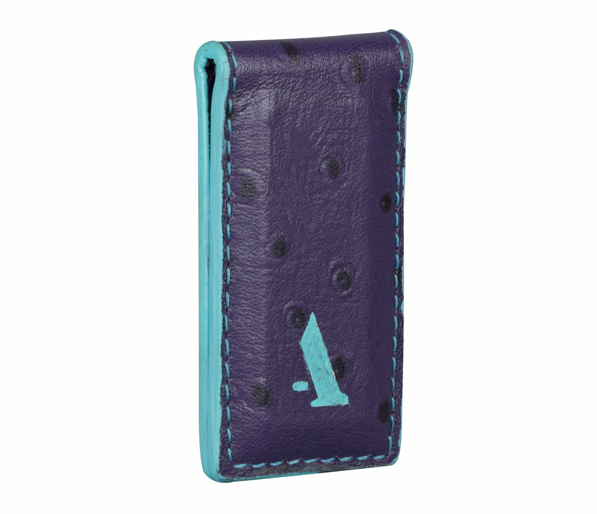 Magnetic Money Clip And Card Holder - Purple
