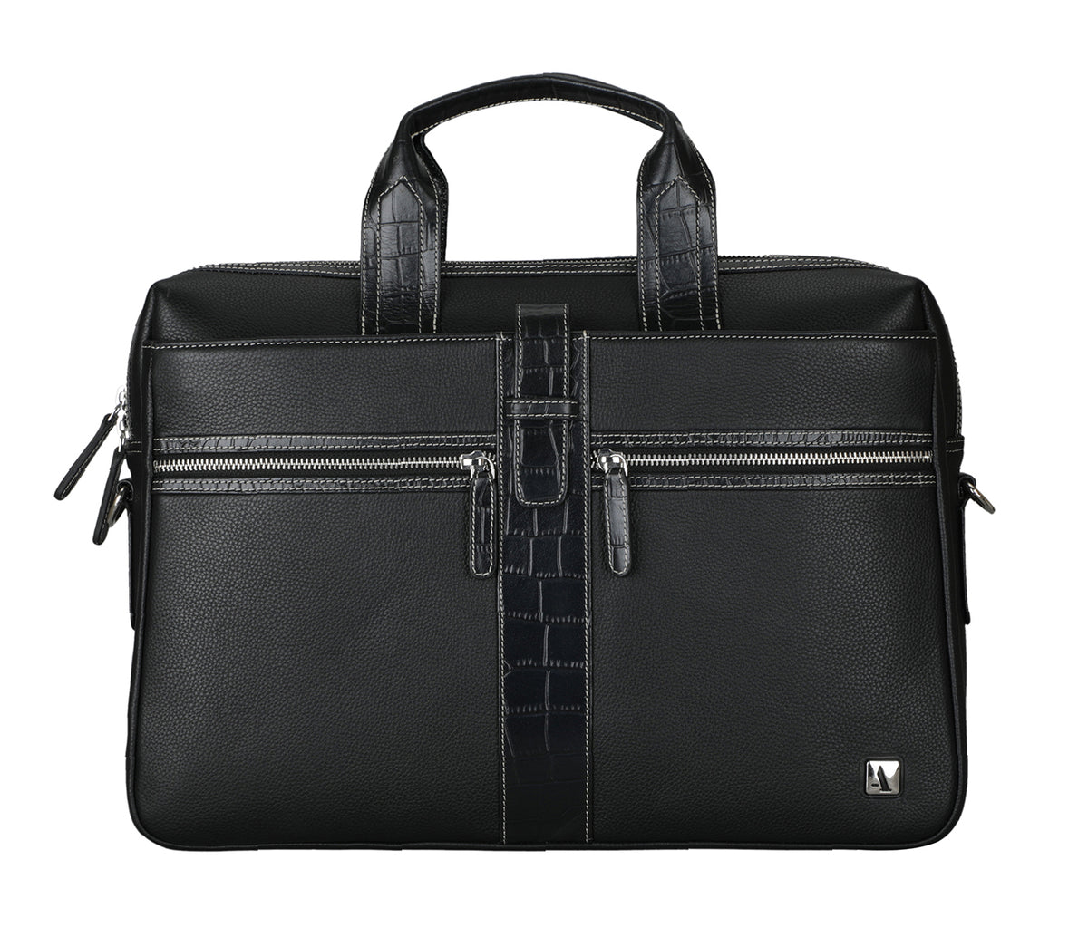 Carlos Laptop, Portfolio Bag - Black