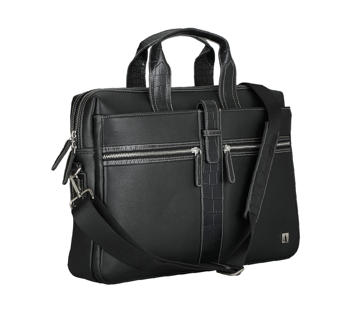 Carlos Laptop, Portfolio Bag - Black