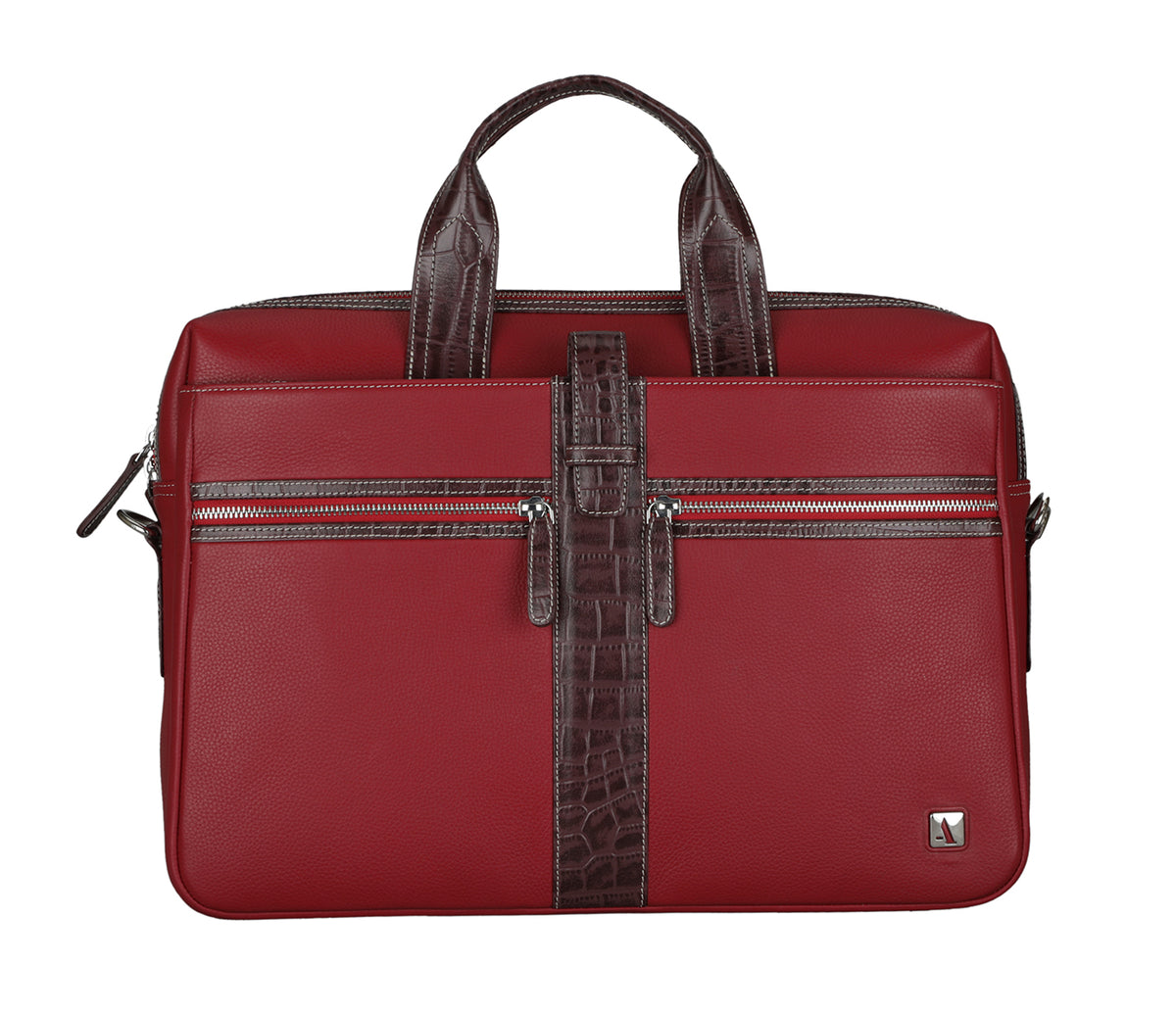 Carlos Laptop, Portfolio Bag - Red