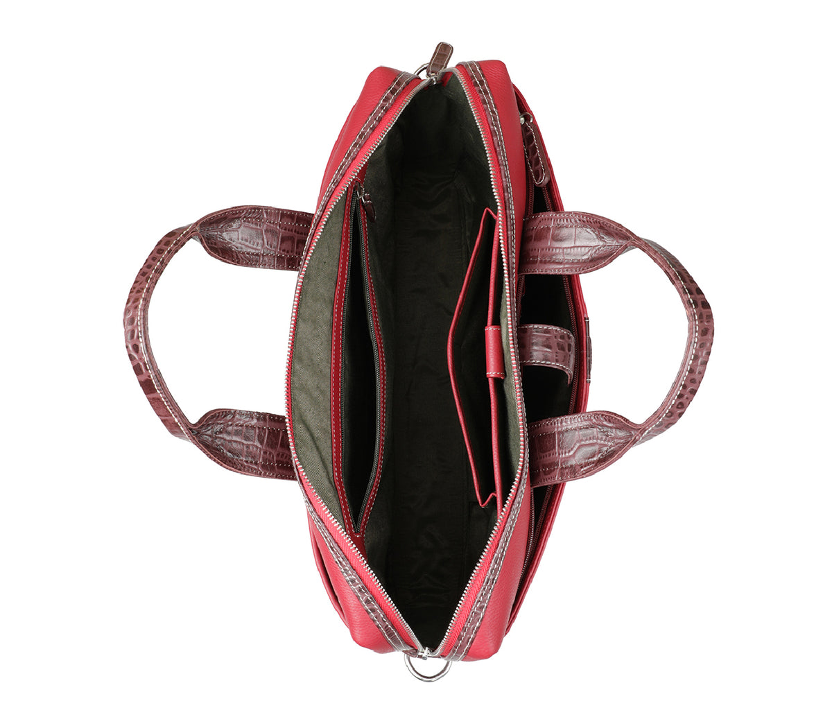 Carlos Laptop, Portfolio Bag - Red