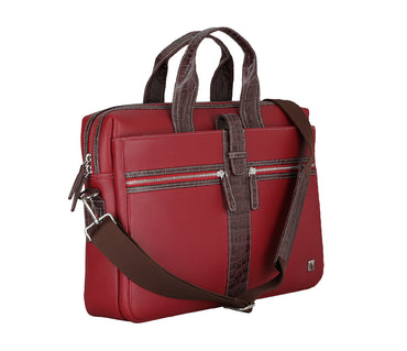 Carlos Laptop, Portfolio Bag - Red