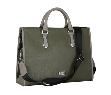 Noah Laptop, Portfolio Bag - Green/Black