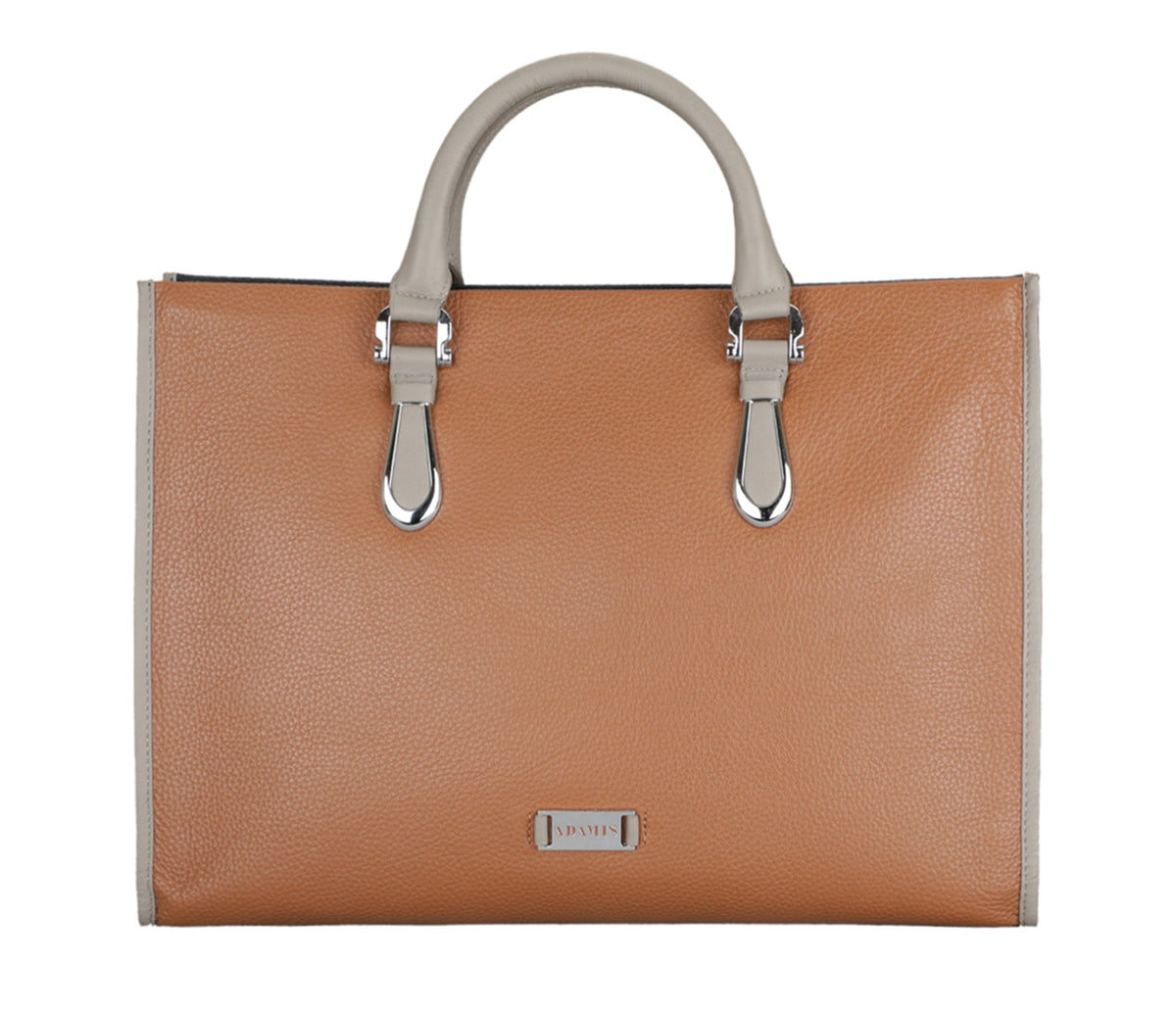 Noah Laptop, Portfolio Bag - Tan / Black