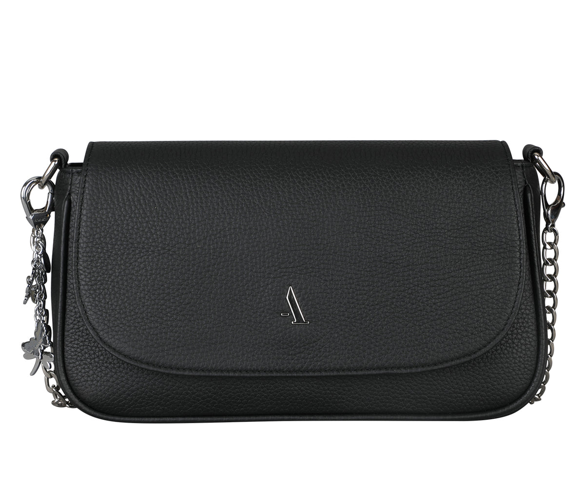 Esmeralda Sling Cross Body Bag-Black