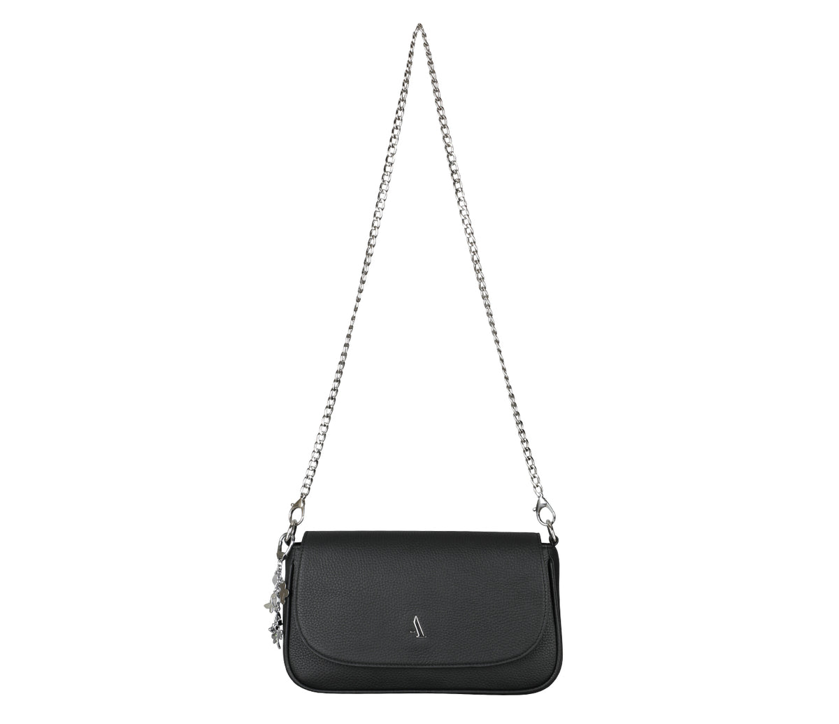 Esmeralda Sling Cross Body Bag-Black