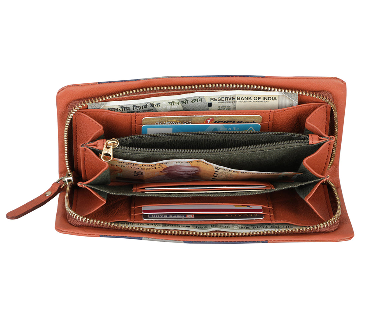 Valeria Womens Wallet - Tan