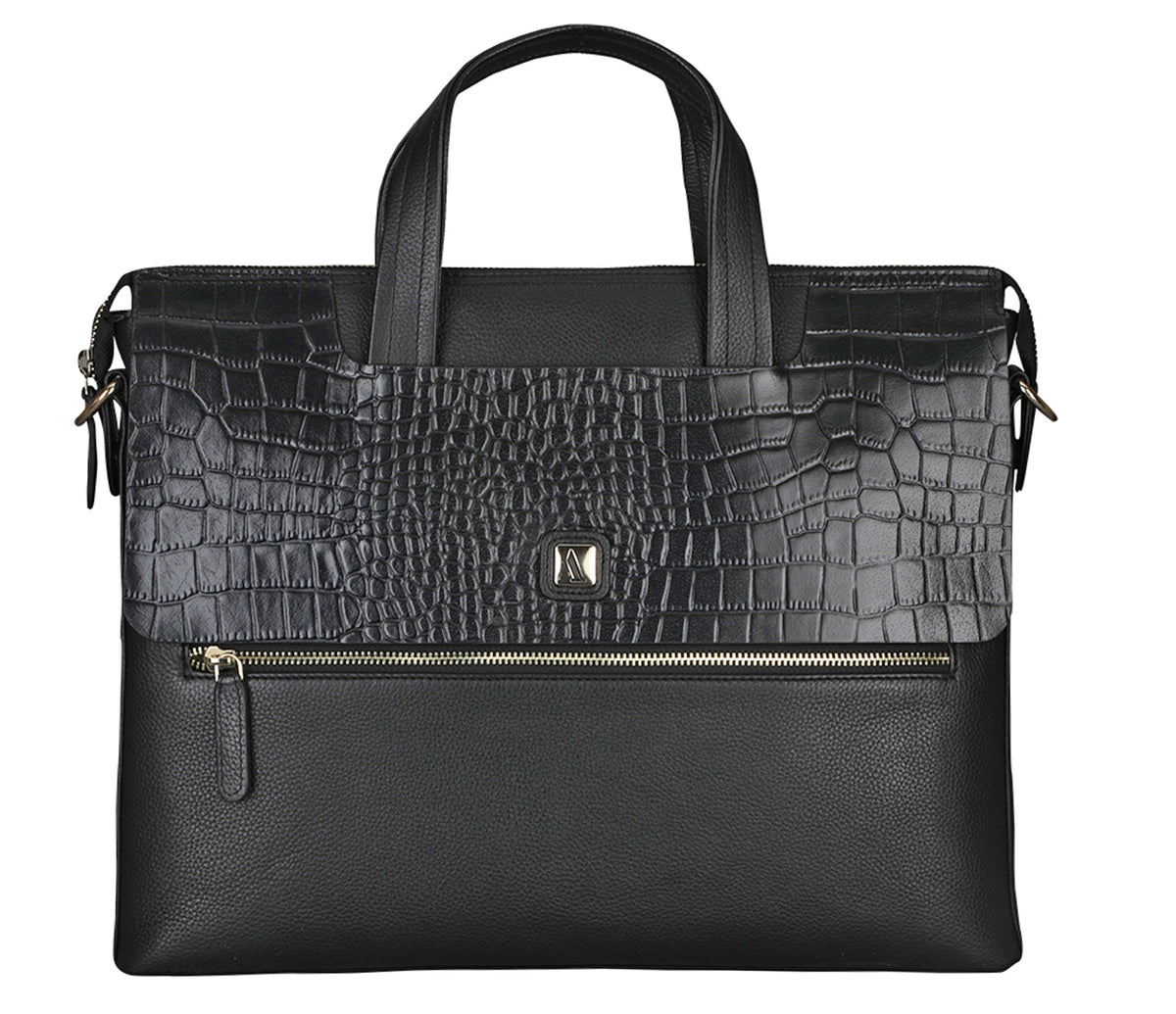 Ebner Laptop, Portfolio Bag - Black
