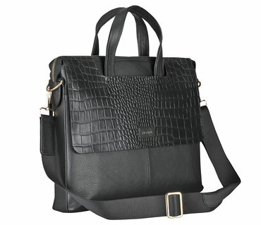 Ebner Laptop, Portfolio Bag - Black
