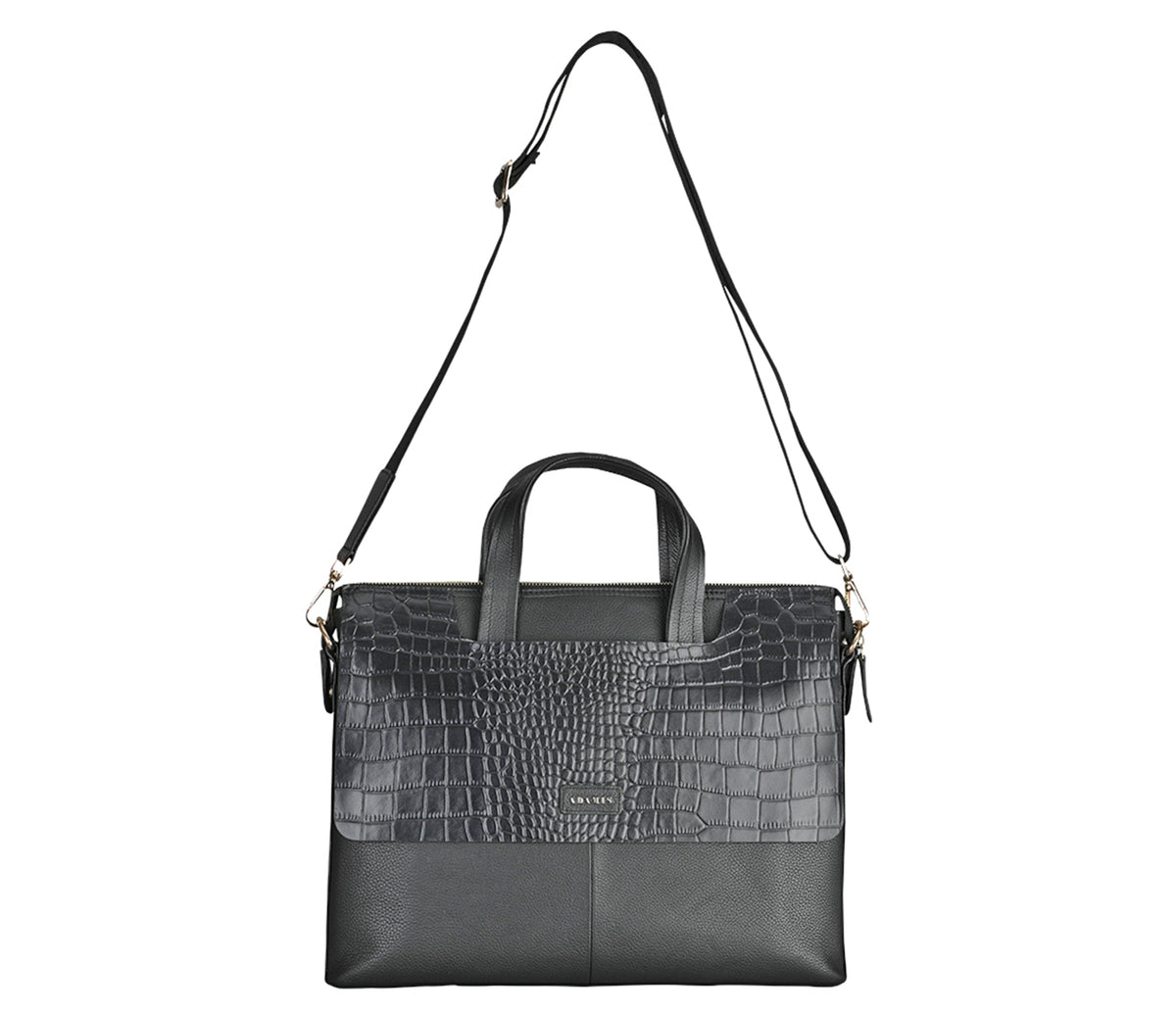 Ebner Laptop, Portfolio Bag - Black