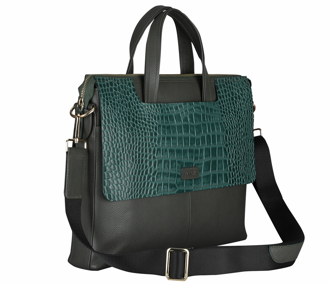 Ebner Laptop, Portfolio Bag - Green
