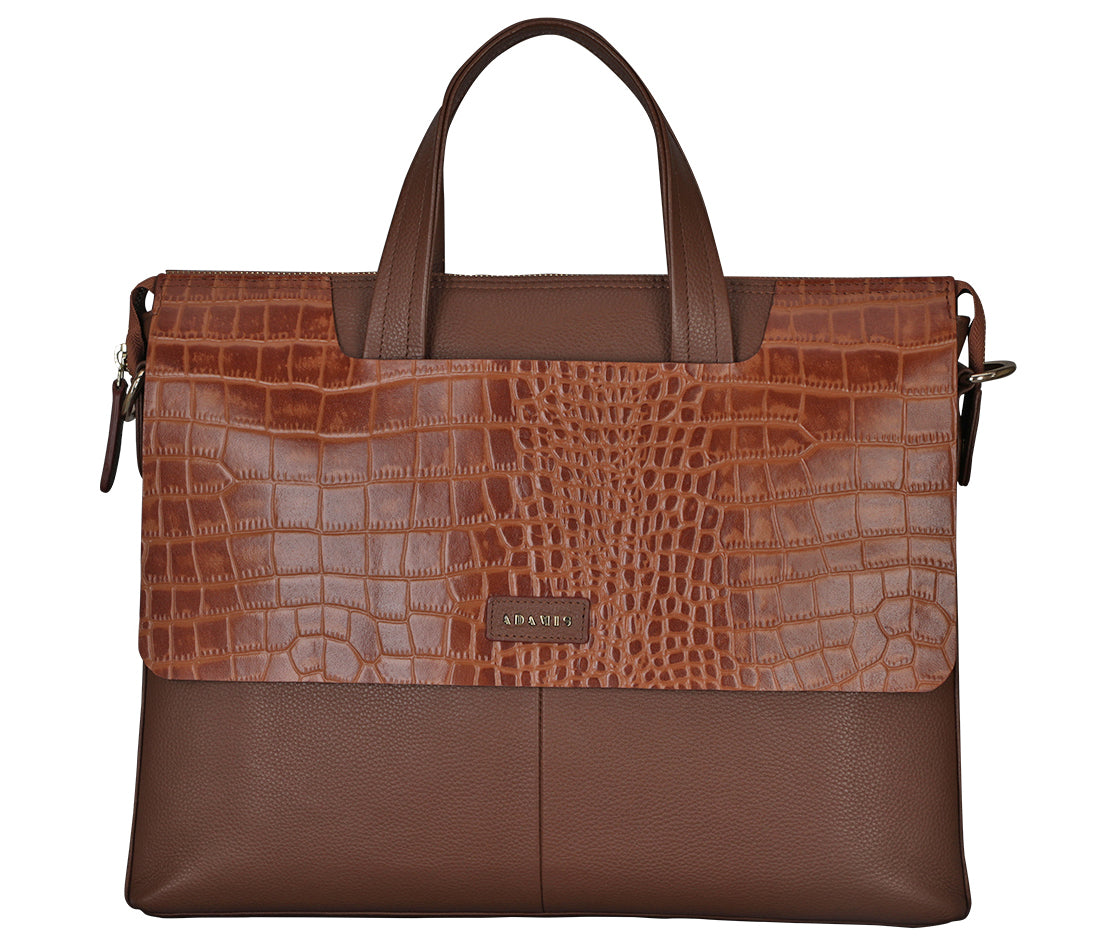 Ebner Laptop, Portfolio Bag - Tan
