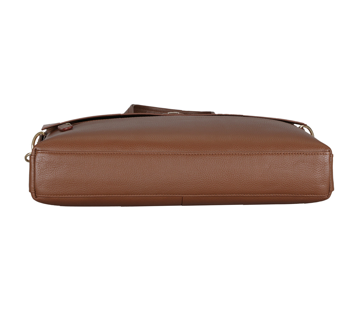 Ebner Laptop, Portfolio Bag - Tan