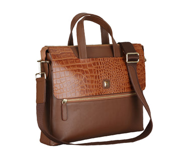 Ebner Laptop, Portfolio Bag - Tan