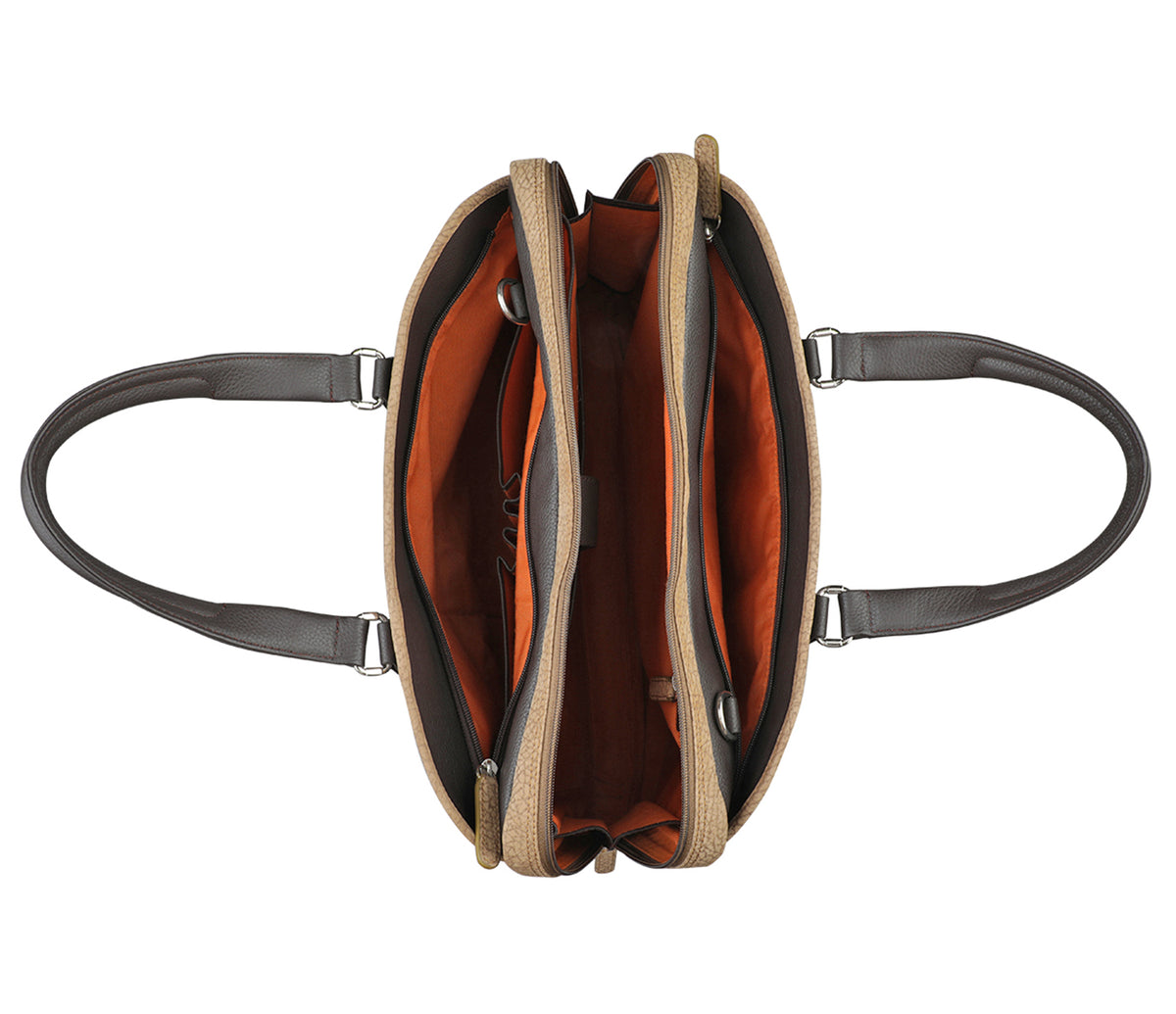 Samuel Laptop, Portfolio Bag - Brown