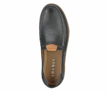 Moccasin In Soft Leather -Black