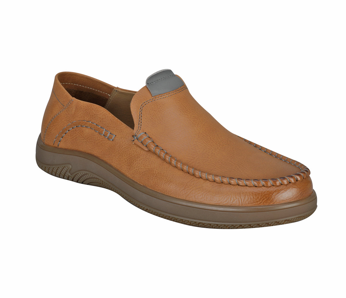 Moccasin In Soft Leather -Tan