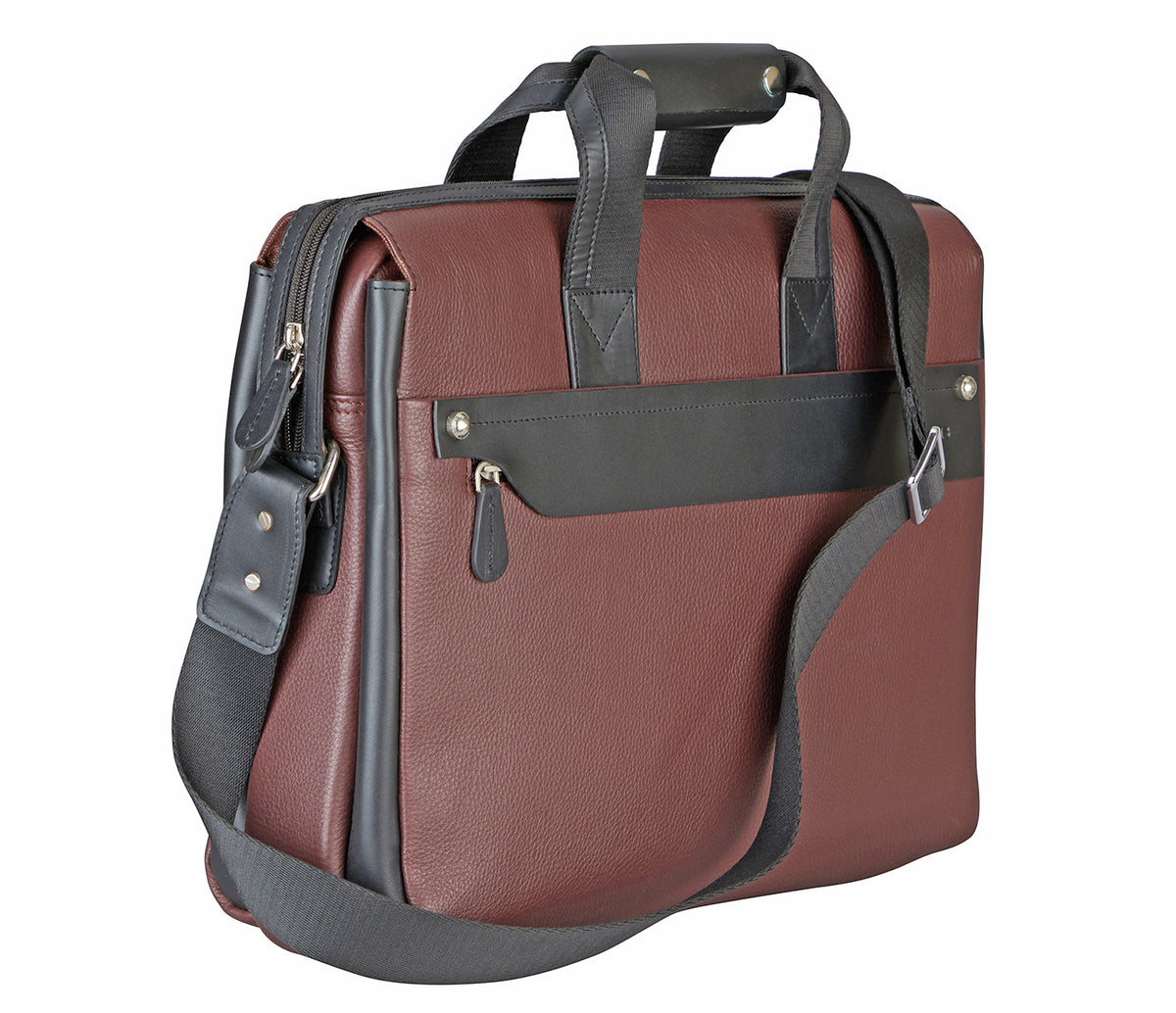 Henry Laptop, Portfolio Bag -Wine / Black