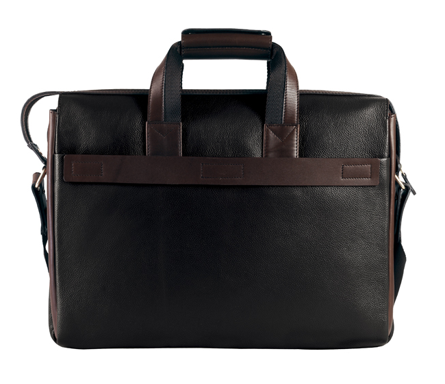 Henry Laptop, Portfolio Bag - Black / Brown