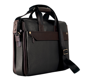 Henry Laptop, Portfolio Bag - Black / Brown
