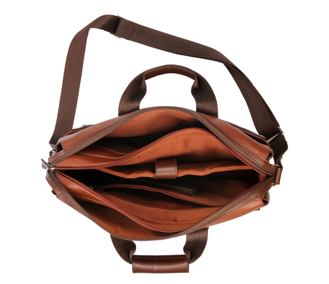 Henry Laptop, Portfolio Bag - Tan / Brown