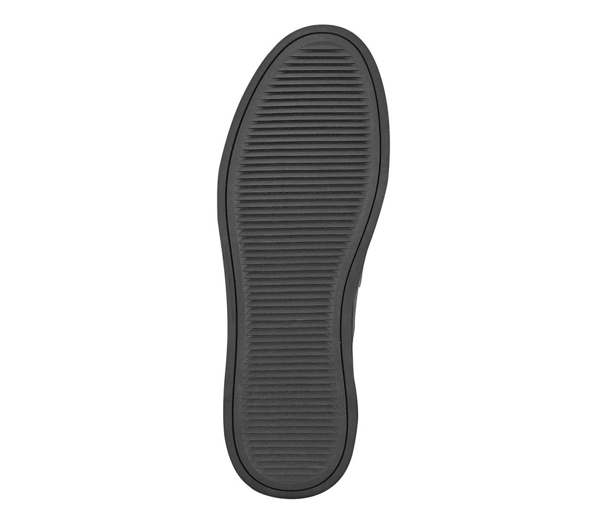 Creased Look Moccasin With Centre Leather Weaved -Grey