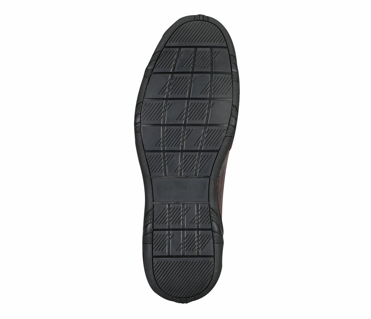 Creased Look Leather Moccasin - Brown