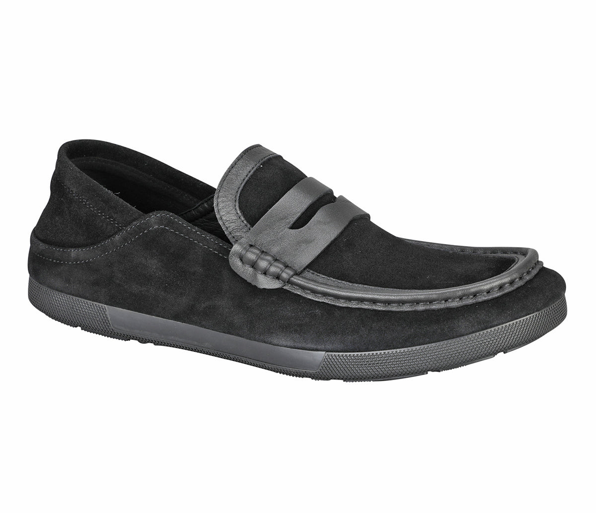 Suede Moccasin - Black