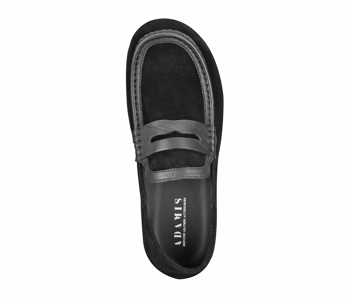 Suede Moccasin - Black