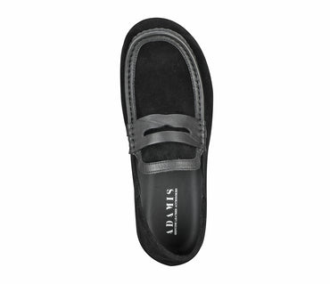 Suede Moccasin - Black
