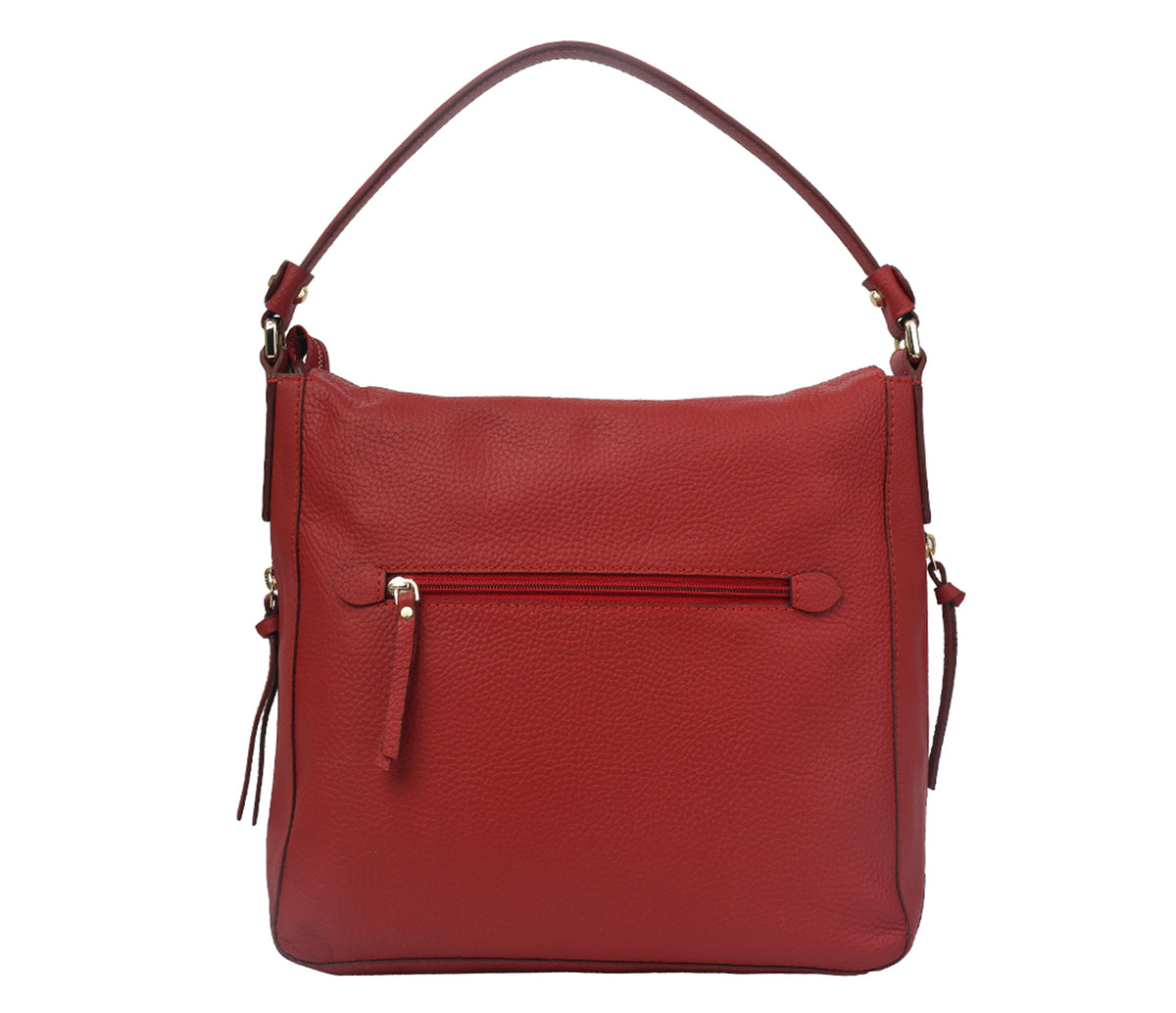 Crisanta Shoulder Bag-Red