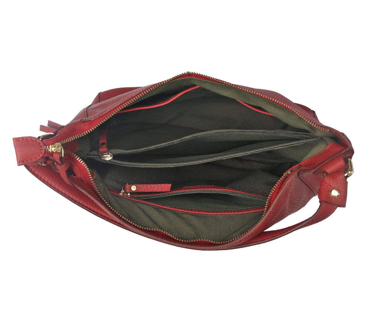 Crisanta Shoulder Bag-Red