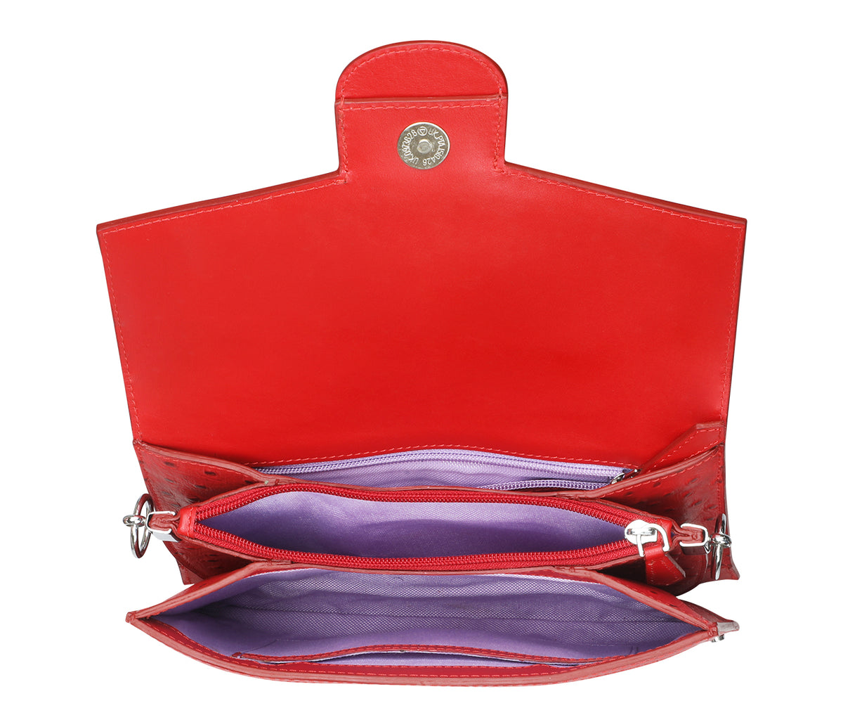 Renata Sling Bag And Clutch Purse - Red
