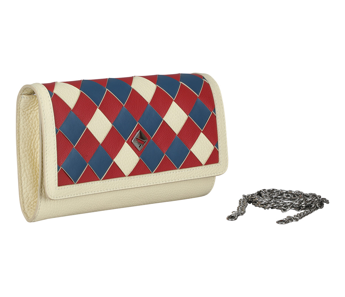 Antonella Clutch And Sling Bag - Offwhite
