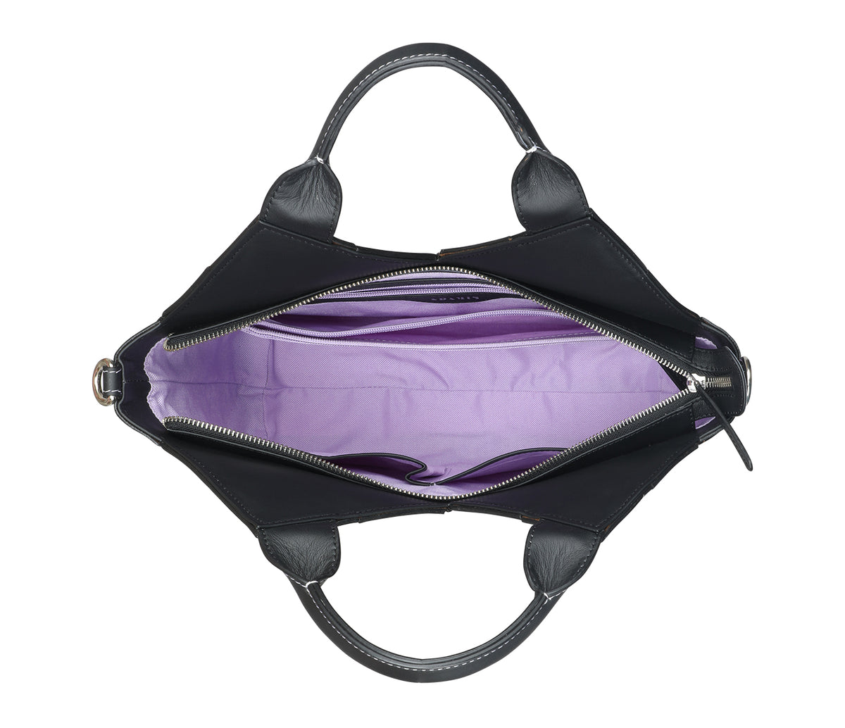 Valeria Shoulder Bag-Black/Tan