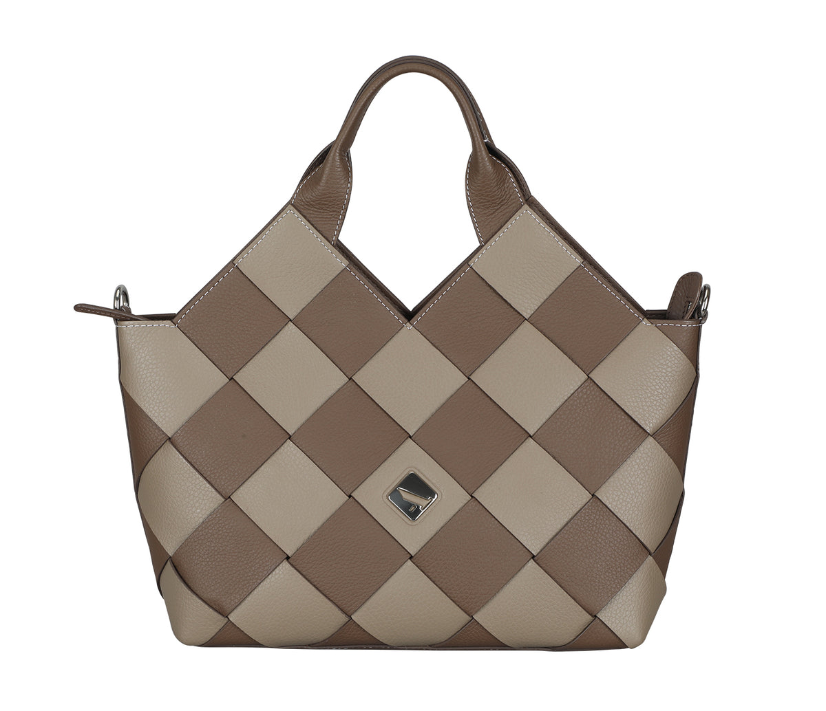 Valeria Shoulder Bag-Brown/Tope