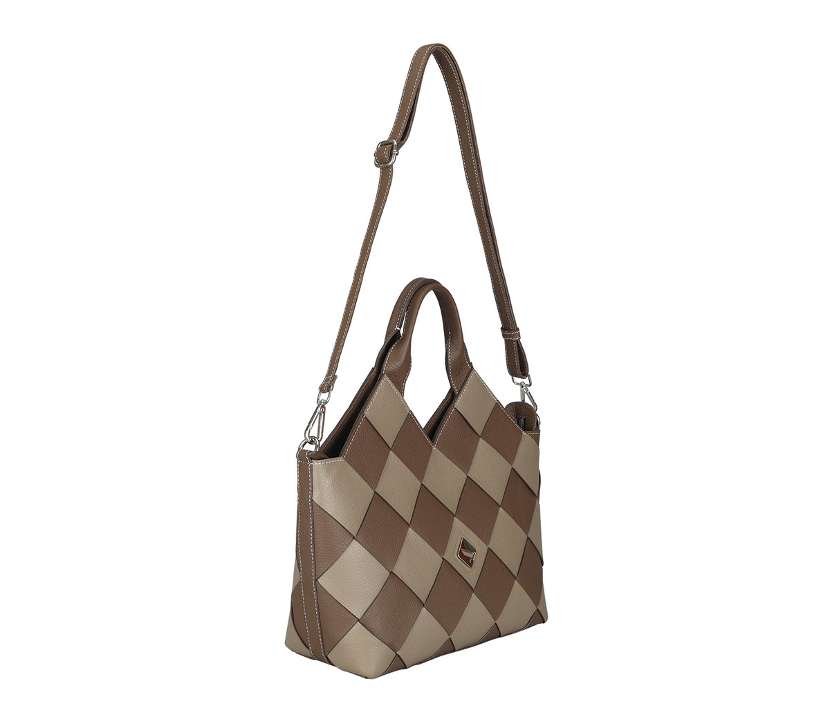 Valeria Shoulder Bag-Brown/Tope