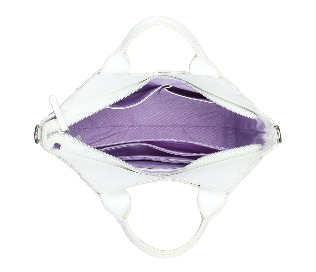 Valeria Shoulder Bag - White / Yellow