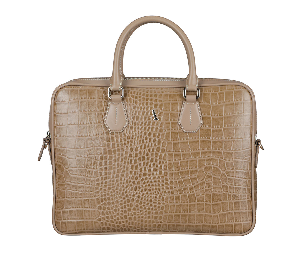 Reyes Laptop Portfolio Bag - Beige