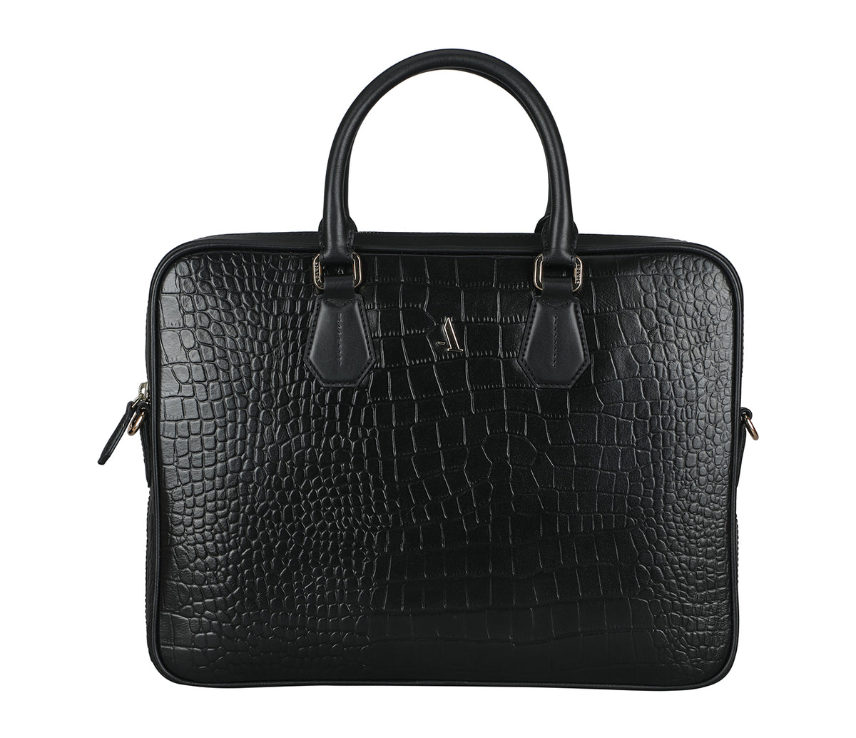 Reyes Laptop Portfolio Bag - Black