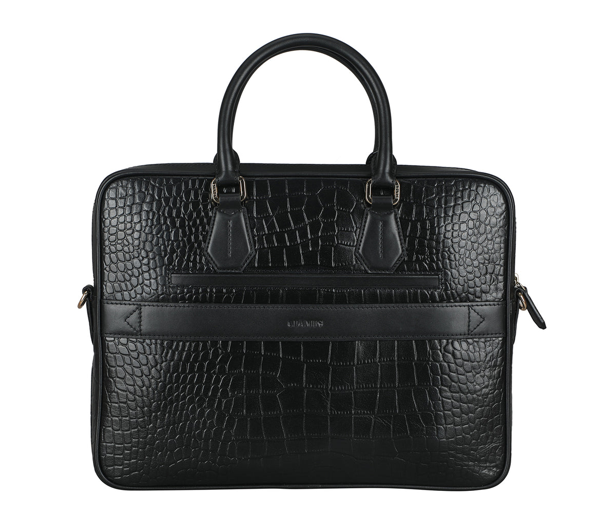 Reyes Laptop Portfolio Bag - Black