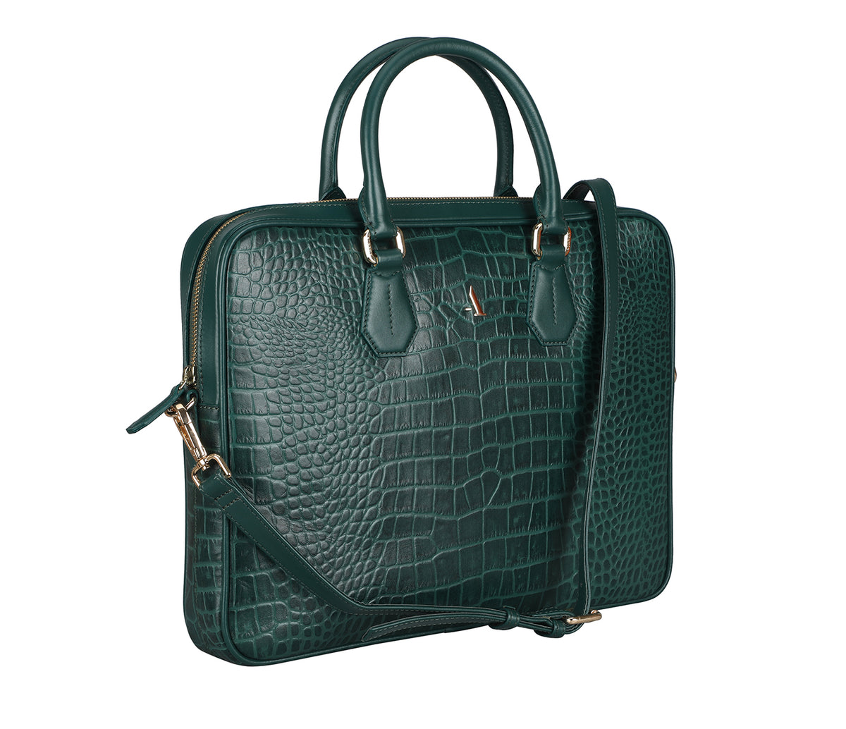 Reyes Laptop Portfolio Bag - Green